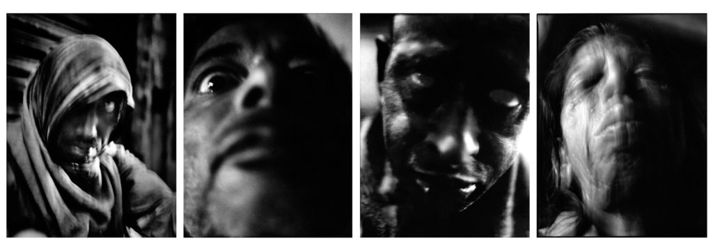 Portraits de personnages du quartier des crémations.