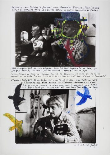 Avec mon père chez nos amis Mathias et Marlon.