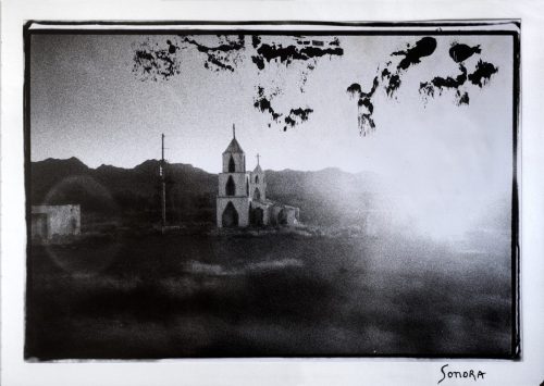 Eglise dans le désert du Sonora/Mexique