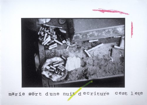 Bureau de Marie au petit matin.