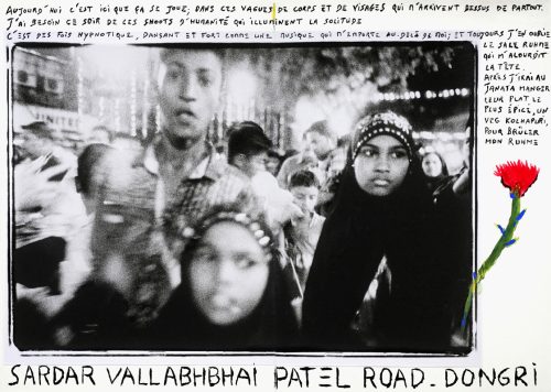 Foule de visages dans une rue de Bombay en 2018